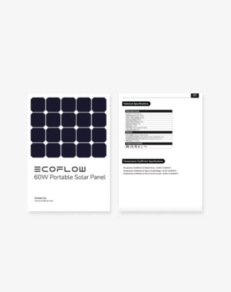 Panneau Solaire EcoFlow 60W - Energie par EcoFlow - Franssen