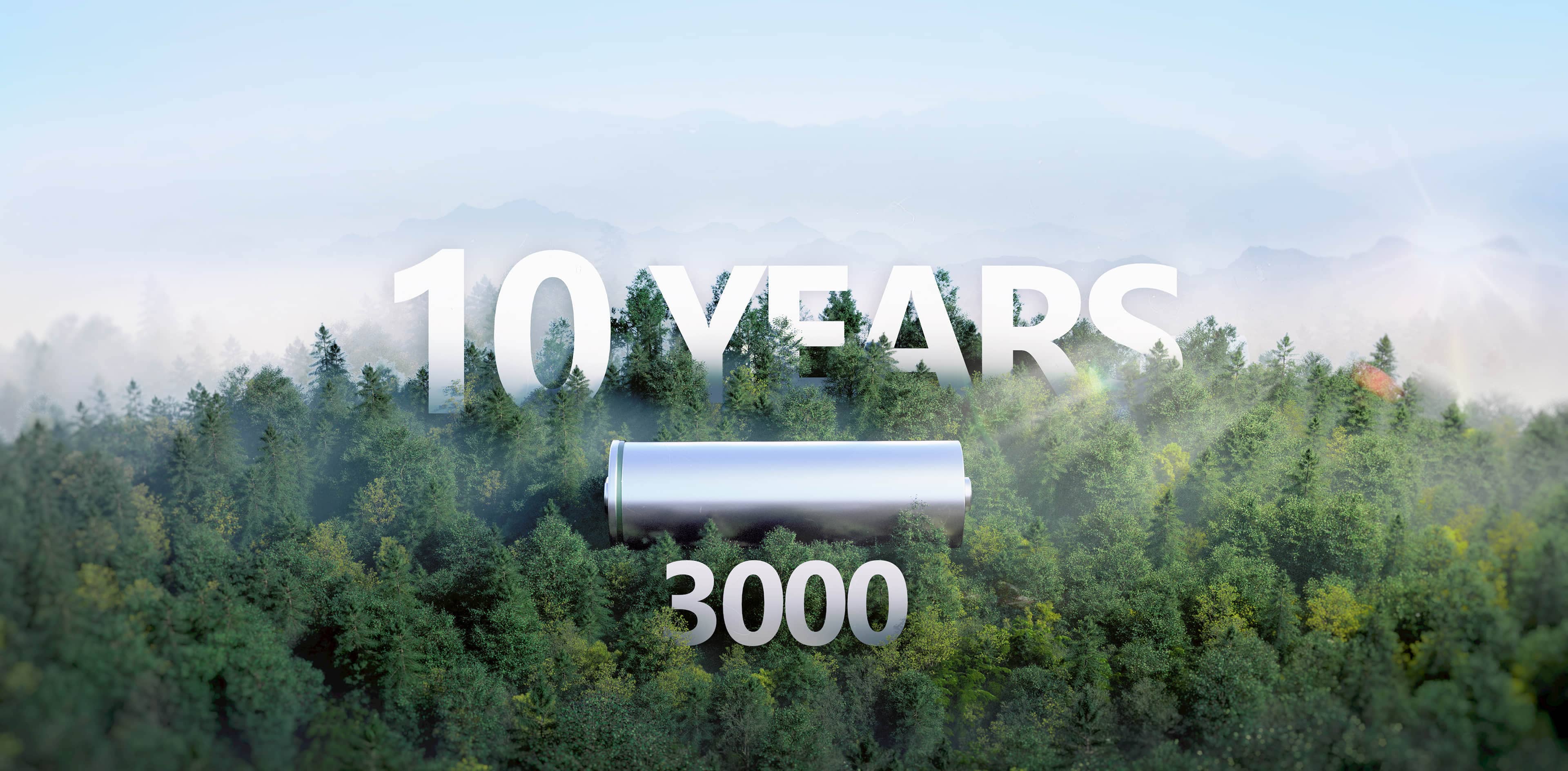 10-year long-lasting
LFP battery
