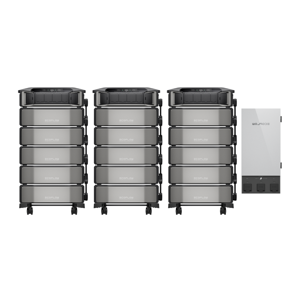 1 × EcoFlow DELTA Pro Ultra + 12 × DELTA Pro Ultra Battery + 1 × Smart Home Panel 2 (90kWh)