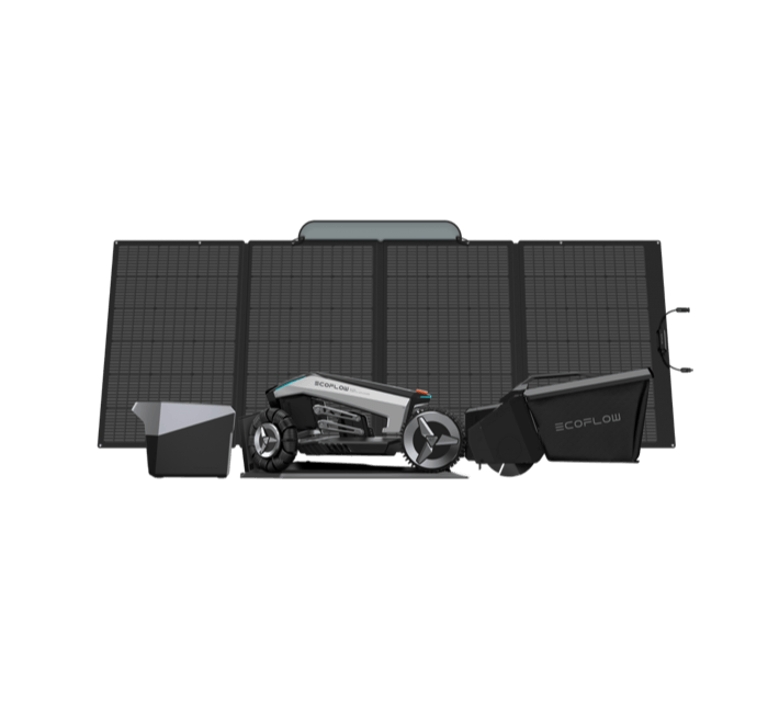 BLADE + Lawn Sweeper Kit + Smart Extra Battery + 400W Portable Solar Panel