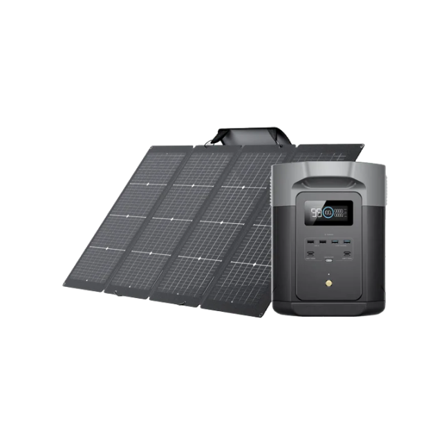 DELTA 2 Max + 220W Bifacial Portable Solar Panel