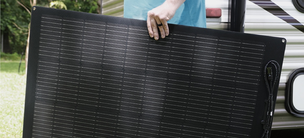 2 pièces Panneau solaire mono 12 V 100 W, EcoFlow – Hoelzle