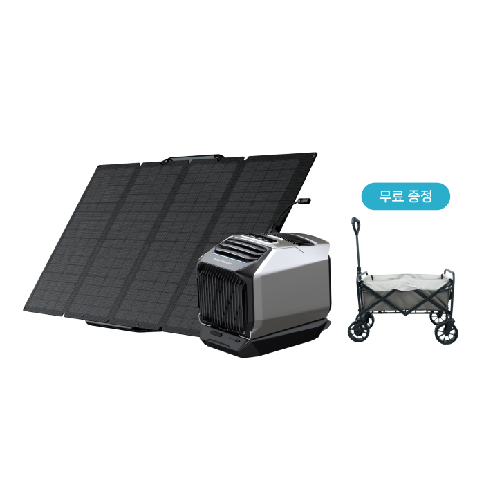 웨이브2 + 추가 배터리 + 160W 태양광 패널