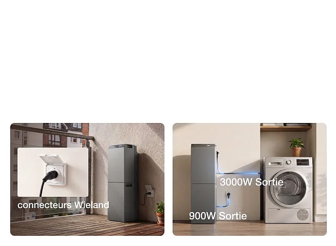 Puissance de sortie jusqu'à 3 000 W