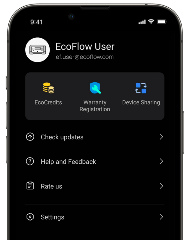 Join the EcoCredits reward program, receive a low battery alert, and unlock even more features