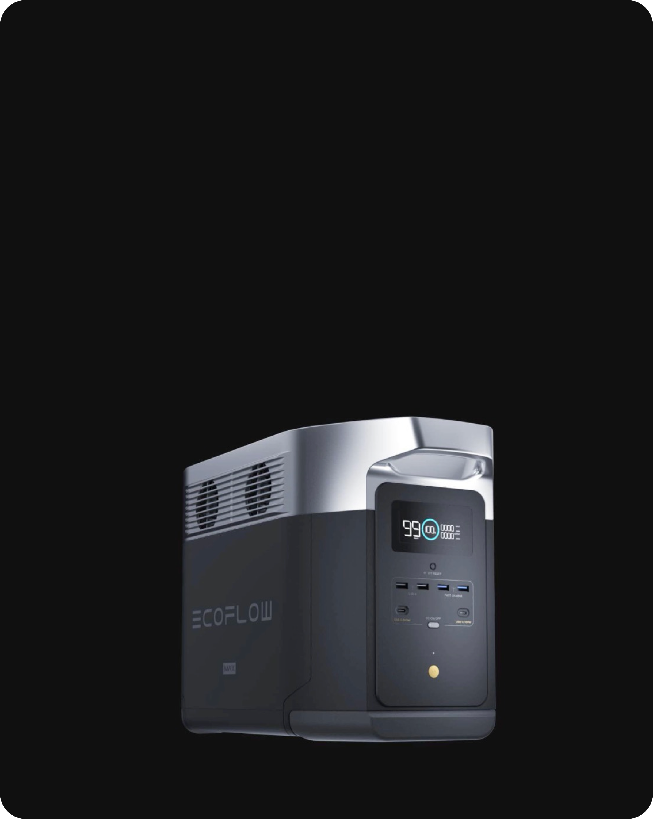 EcoFlow DELTA Max Portable Power Station 1600Wh (black) Price —