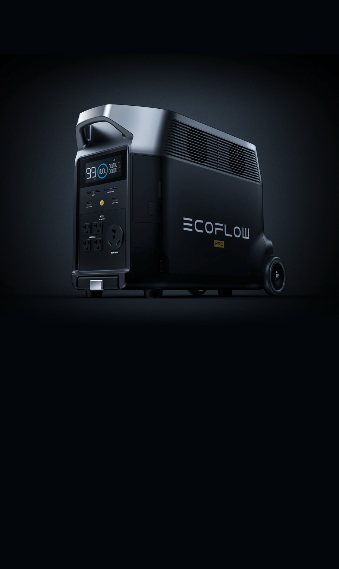 EcoFlow 3600W Output/7200W Peak Push-Button Start Battery