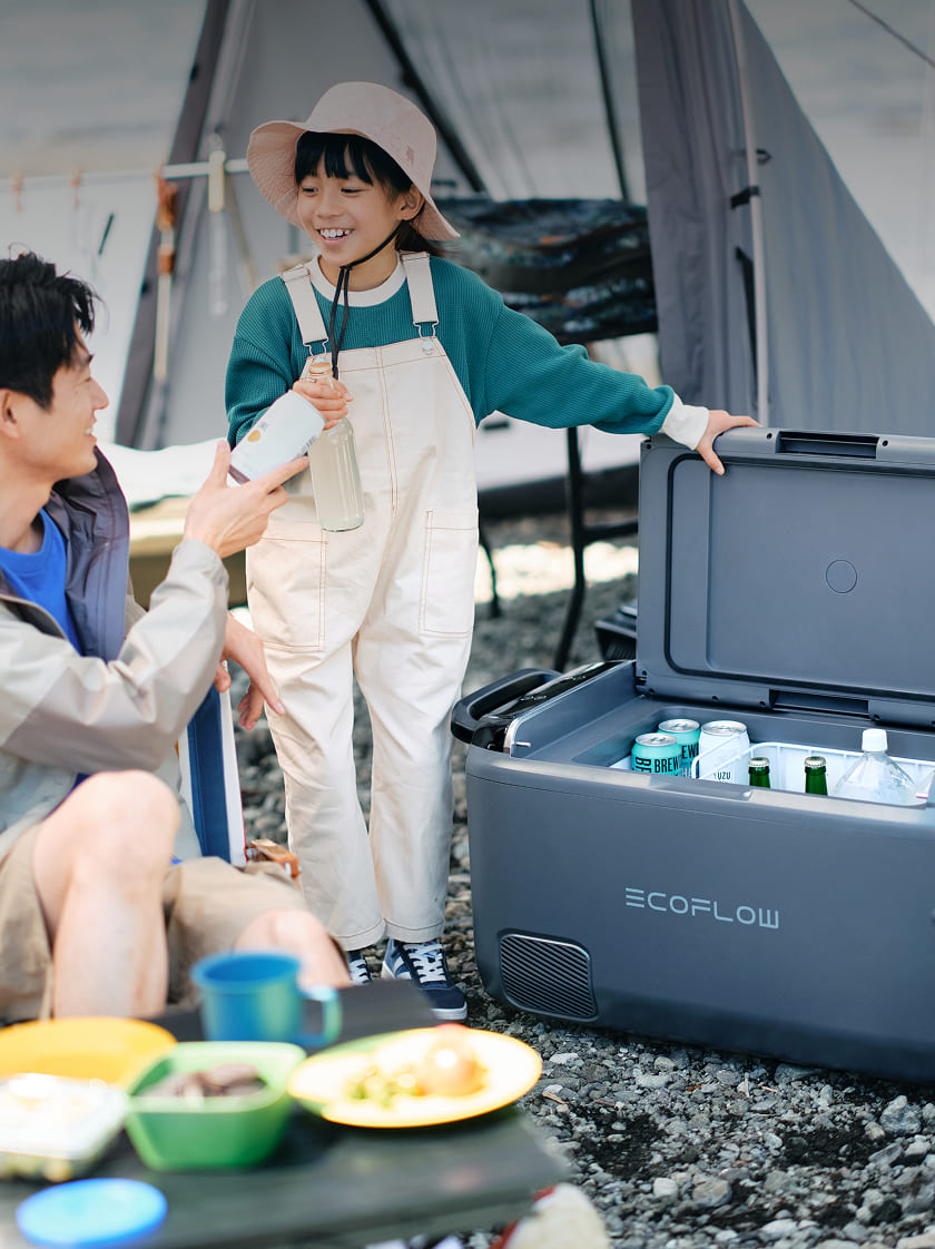 EcoFlow GLACIER Classicポータブル冷蔵冷凍庫でおいしさや新鮮さを