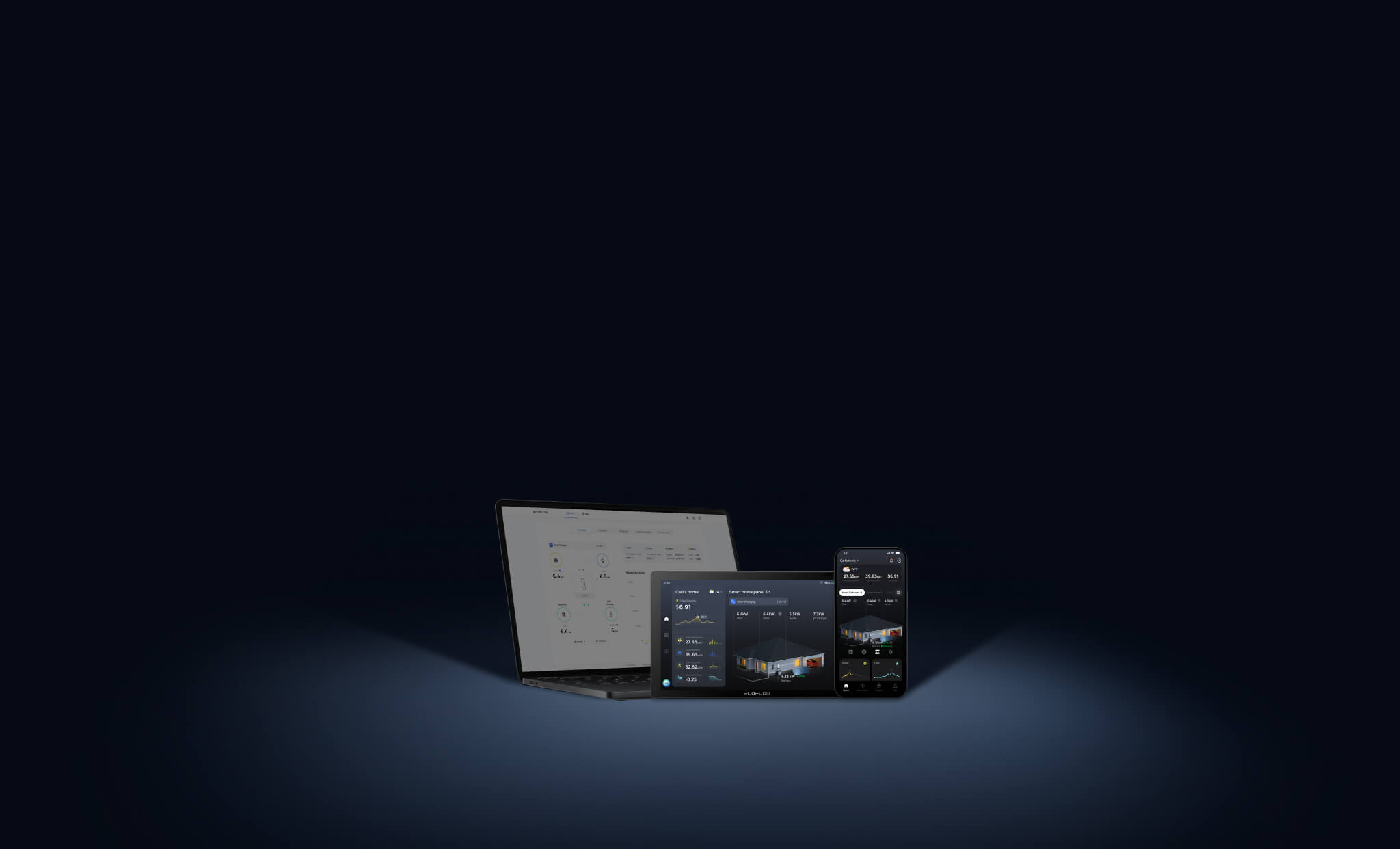 Manage your energy via EcoFlow APP,Web or EcoFlow PowerInsight.