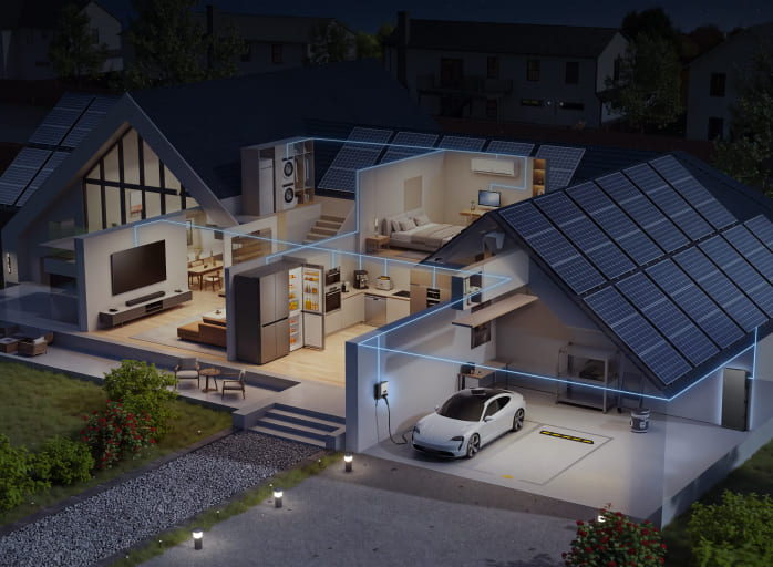 EcoFlow OCEAN 2 Plus Single-Phase solar battery overview: whole-home backup, built-in safety, real solar savings, faster installation, open intelligent ecosystem